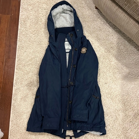 Abercrombie Winter Coat. Size medium. Blue - Picture 1 of 1